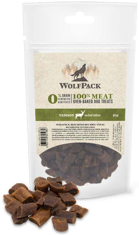 WolfPack Mini Bites Venison - хапки с еленско 85 гр