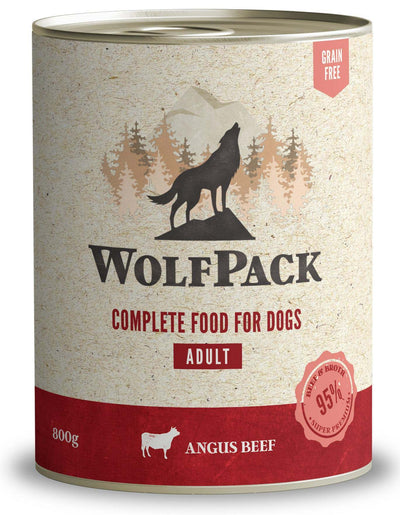 Wolfpack Adult Angus Beef - консерва за кучета с говеждо