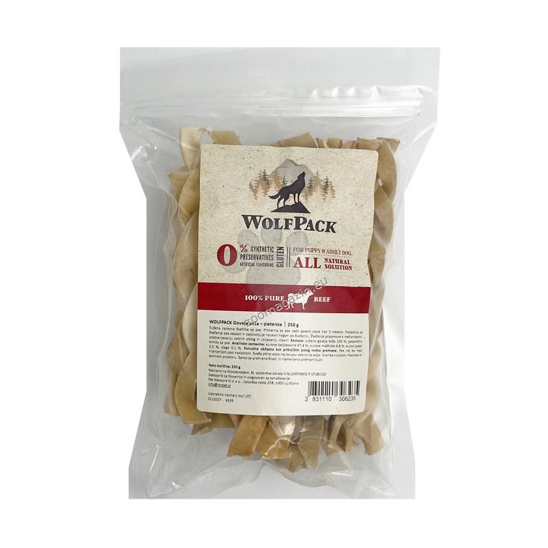 WolfPack Braided Beef Skin - лакомство от сушена говежда кожа 250 гр