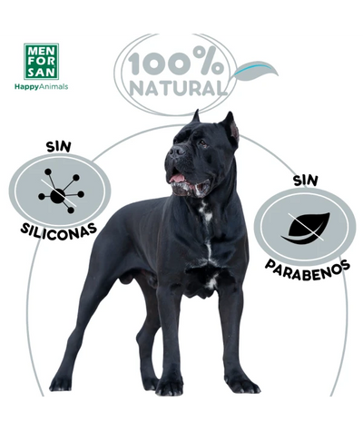 Menforsan Black fur Shampoo - шампоан за кучета с черени, сиви и тъмни нюанси на козината 300 мл.