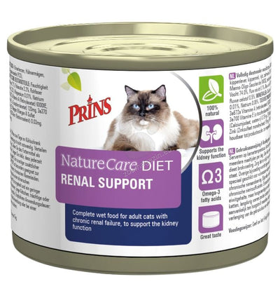 РАЗПРОДАЖБА Prins NatureCare Diet Cat Renal Support - диетична храна за котки с хронично нарушени бъбреци, в подкрепа на бъбречната функция 200 гр.