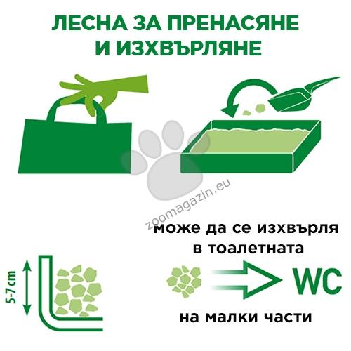 Monge Easy Green Natural Vegetal Litter - царевична котешка тоалетна с активен въглен 3,8 кг