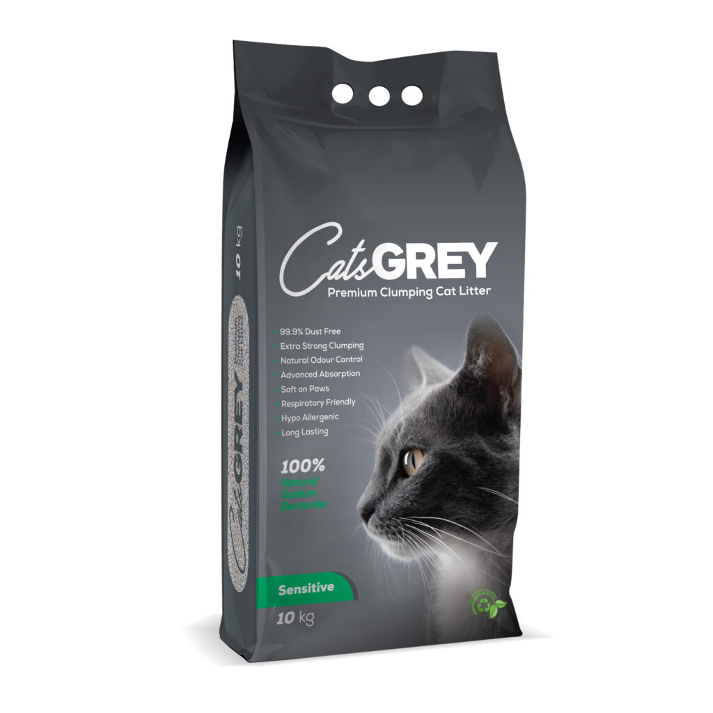 Sandy Cats Grey Sensitive - бентонитова котешка тоалетна 10 кг.