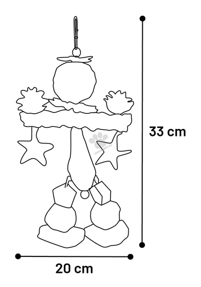 Flamingo Parakeet Toy Kiko - играчка за папагали 20 / 5,5 / 33 см