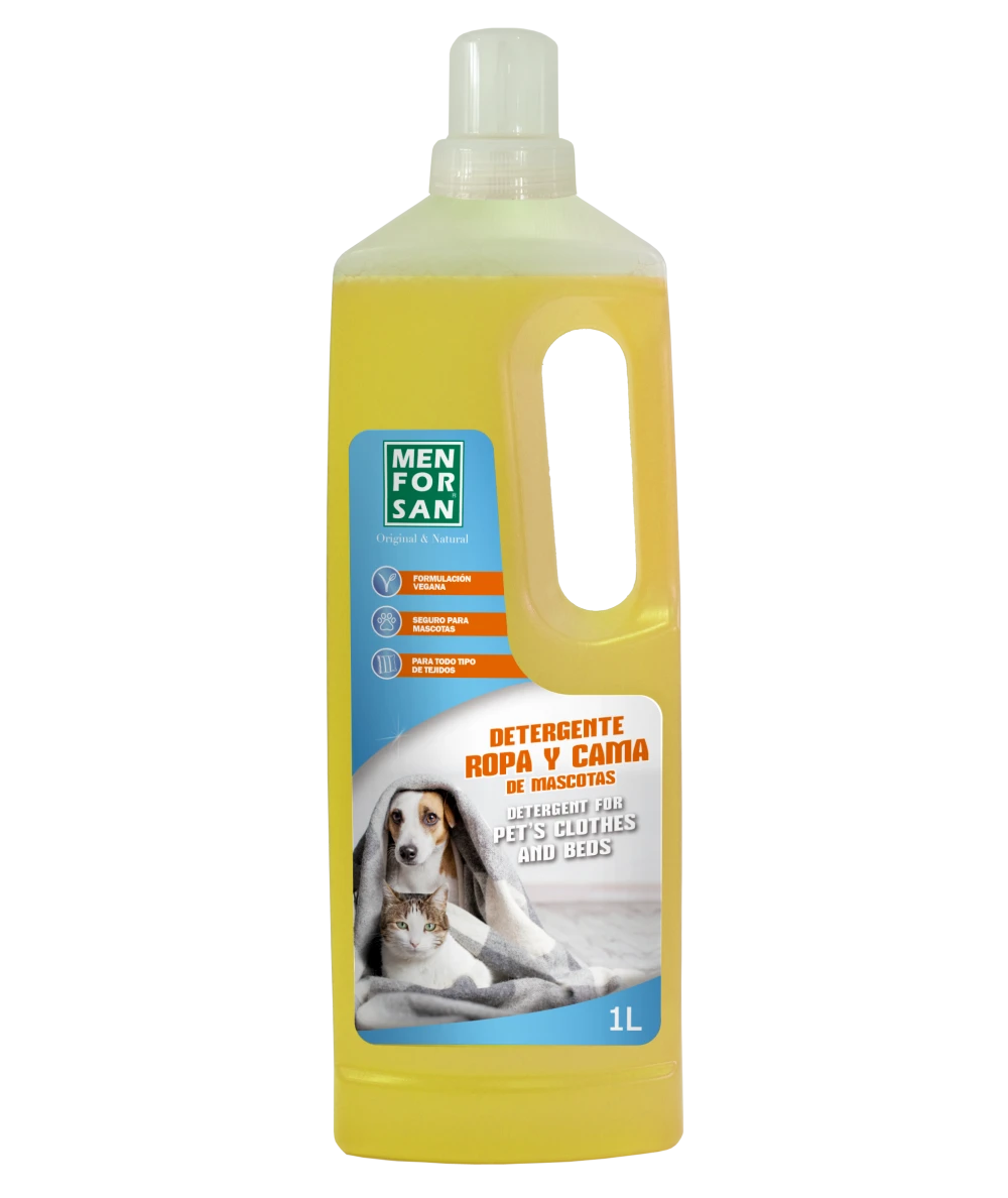 Menforsan Detergent for Pet Clothes and Beds - за пране, дезодориране и почистване на кучешки дрехи и тъкани за кучешки легла 1 литър
