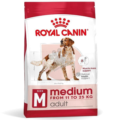 Royal Canin Medium Adult - пълноценна храна за кучета от средните породи, с тегло от 11 до 25 кг., над 12 месечна възраст 12 кг