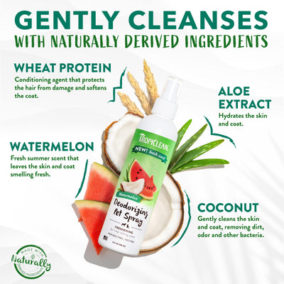 TropiClean Deodorising Spray Watermelon - дезодорант за кучета и котки 236 мл