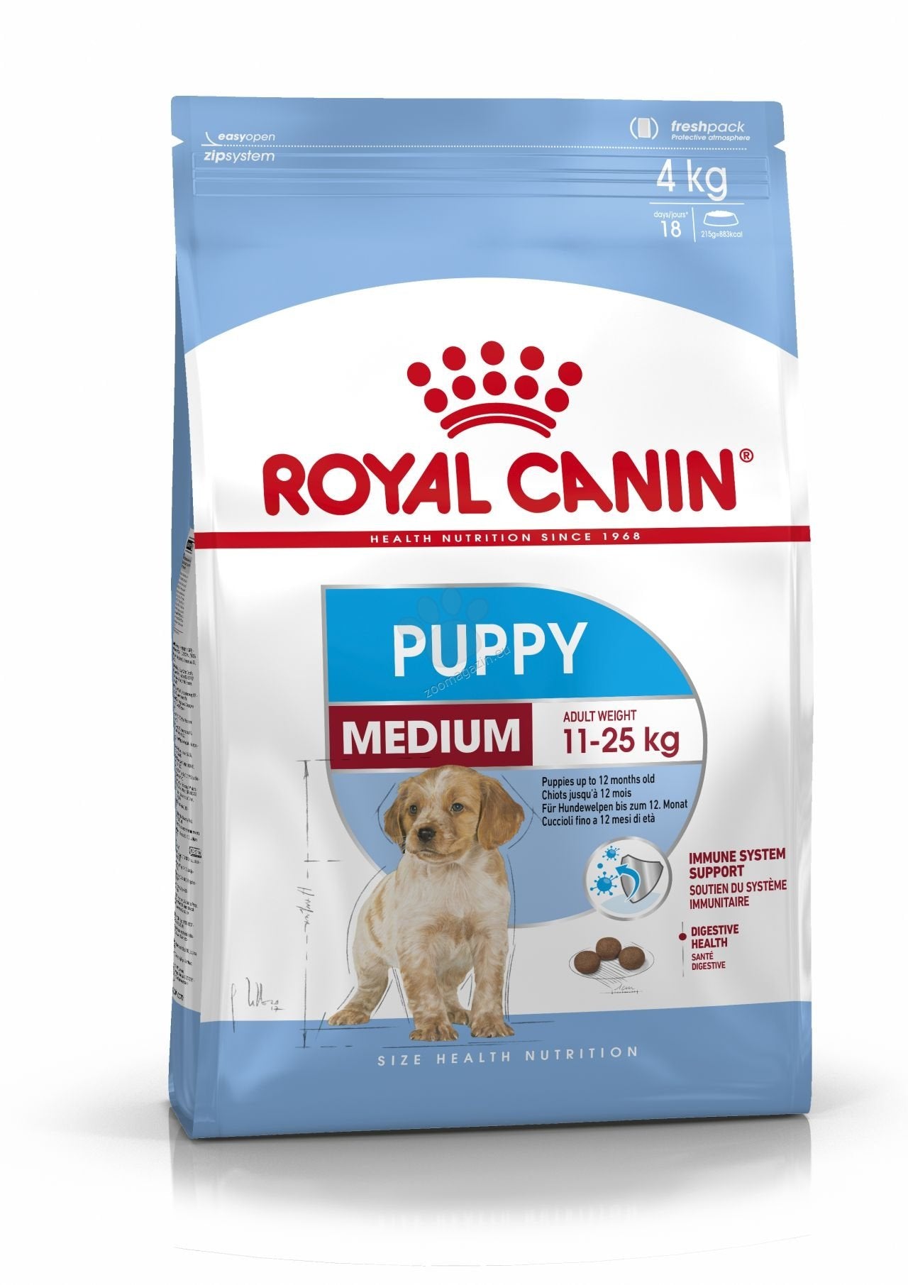 Royal Canin Medium Puppy - пълноценна храна за кученца от средни породи 12 кг