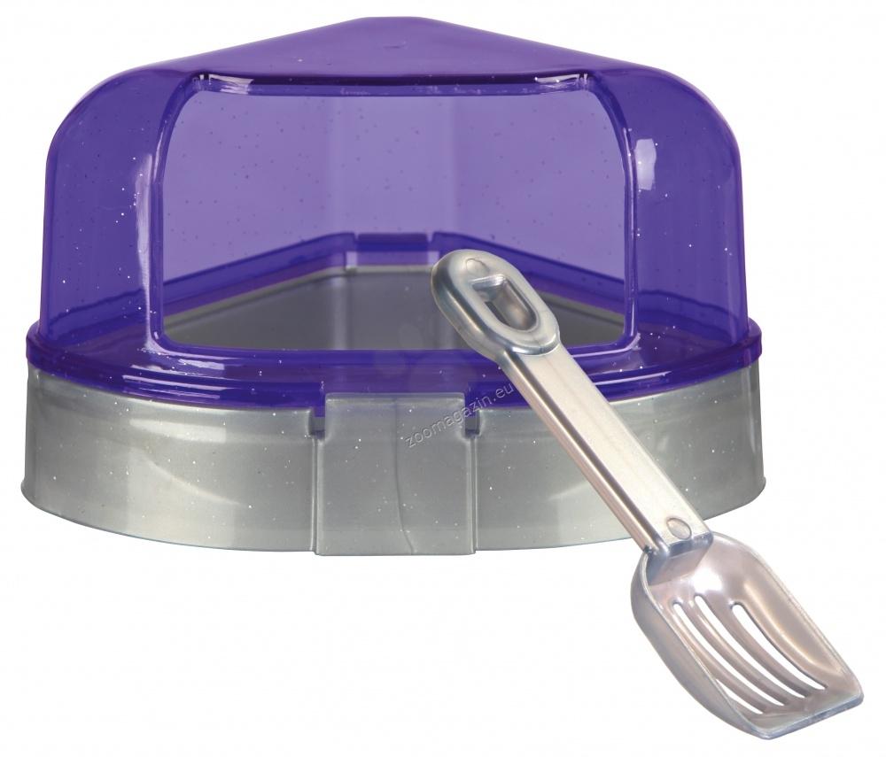 Trixie Corner Toilet with Roof - тоалетна за дребни гризачи 14 / 8 / 11 см (синя, зелена)