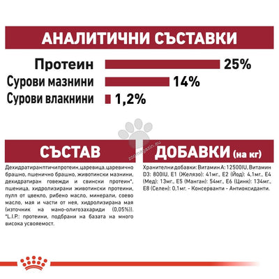 Royal Canin Medium Adult - пълноценна храна за кучета от средните породи, с тегло от 11 до 25 кг., над 12 месечна възраст 3 кг