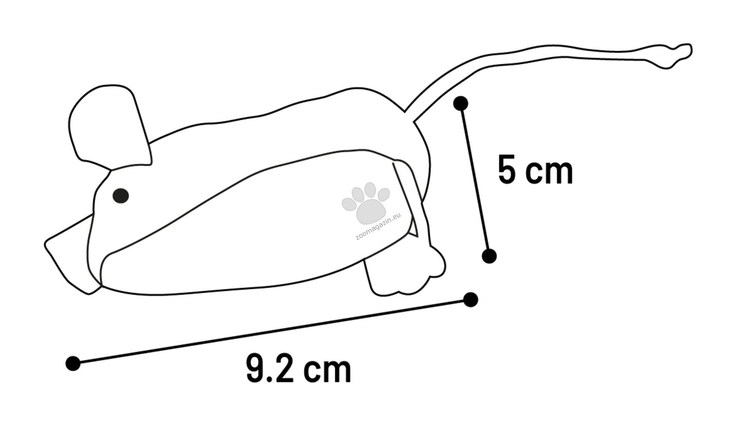 Flamingo Toy Robla Mouse - играчка за котки 9,2 / 5 / 5 см