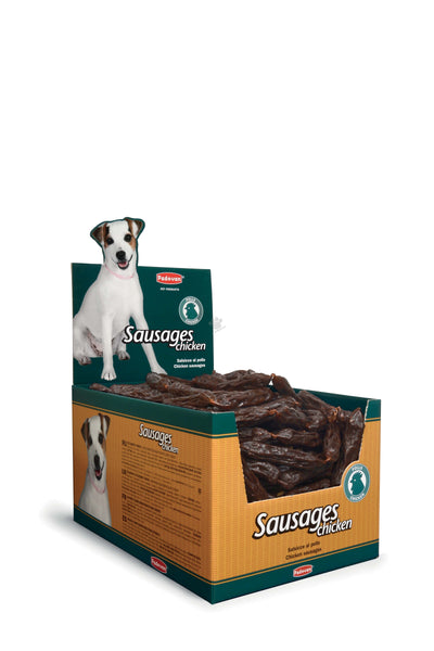 Padovan Sausages Chicken - лакомство за кучета от пилешко месо, кутия 200 броя