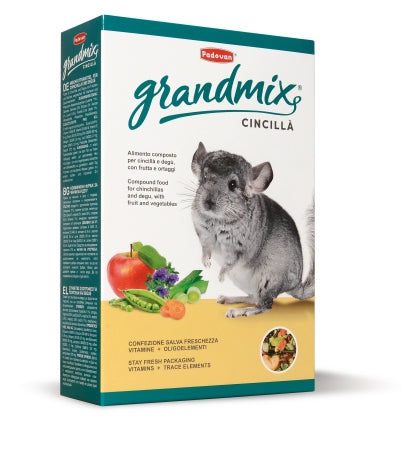 Padovan GrndMix Cincilla - пълноценна храна за чинчили 850 гр.