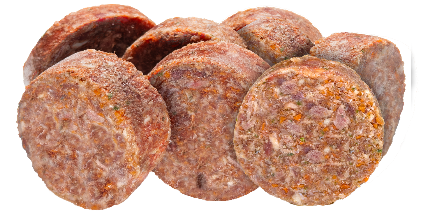 WolfPack BARF Medallions Duck - сурова храна с патешко месо 1 кг