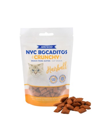 Nayeco NYC Crunchy Snacks Hairball - лакомство за котки 60 гр