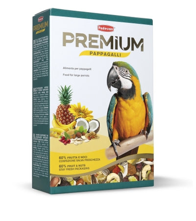 Padovan Premium Papagalli - пълноценна храна плодов микс за големи папагали 500 грама