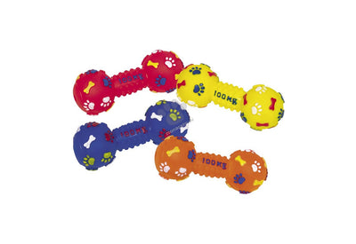 Nobby Vinyl Dumbbell CLASSIC with squeaker - винилов дъмбел, издаващ звук 14 см