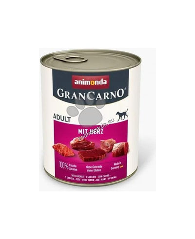 GranCarno Dog Adult - консервирана храна за кучета със сърца 800 гр.
