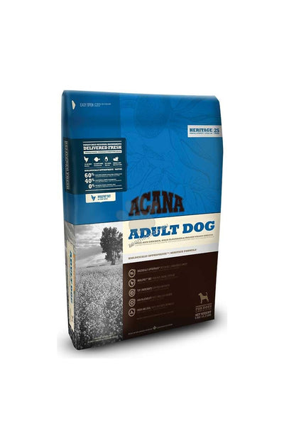Acana Adult - биологично съответстваща храна за кучета подходяща за кучета от 10 до 25 кг., и възраст над 12 месеца 11.4 кг.