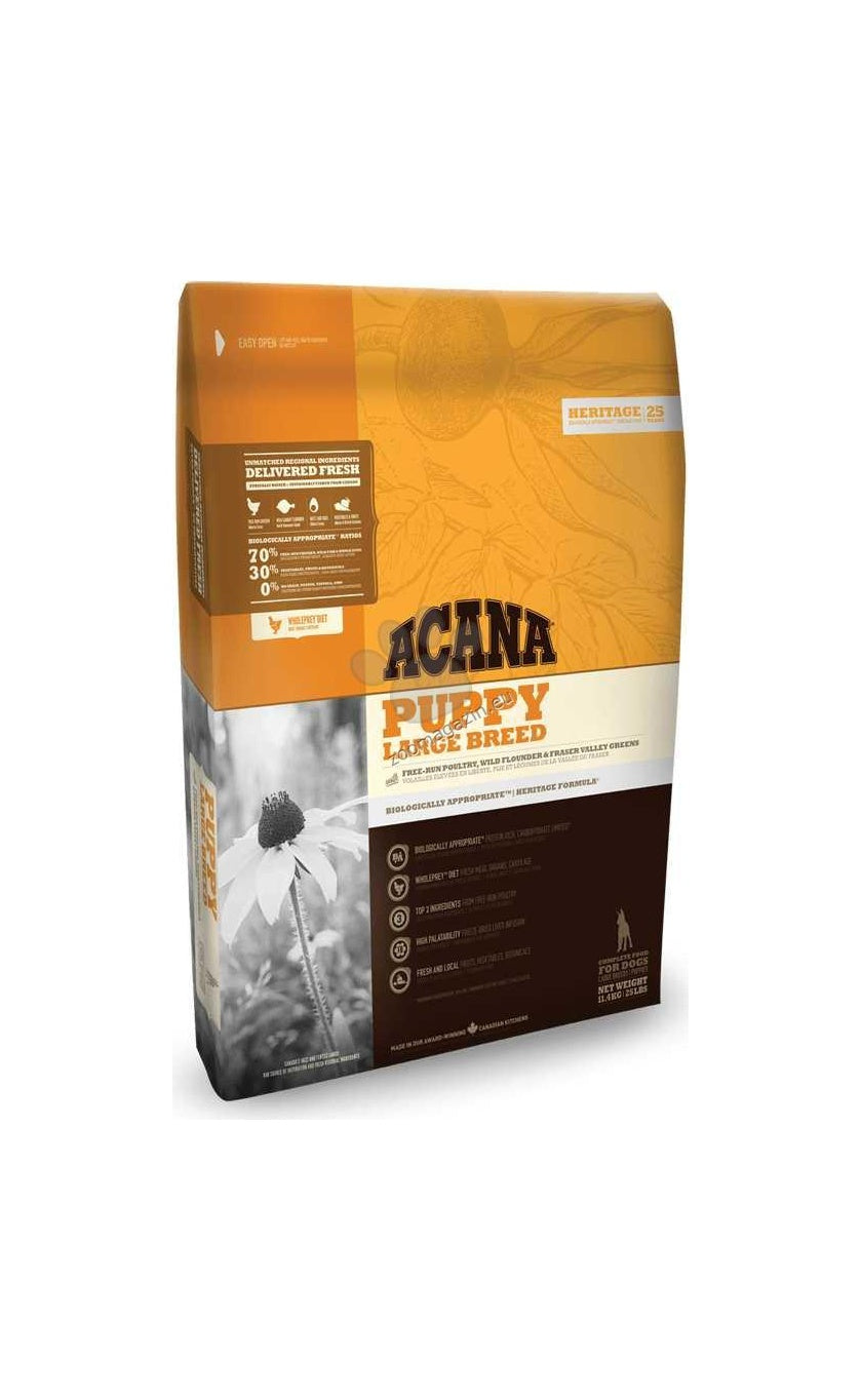 Acana - Puppy Large Breed - биологично съответстваща храна за кучета над 25 кг. и възраст от 2 до 18 месеца 17 кг.