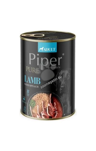 Piper Pure Dog Adult Lamb - храна за кучета с агне и спанак 400 гр