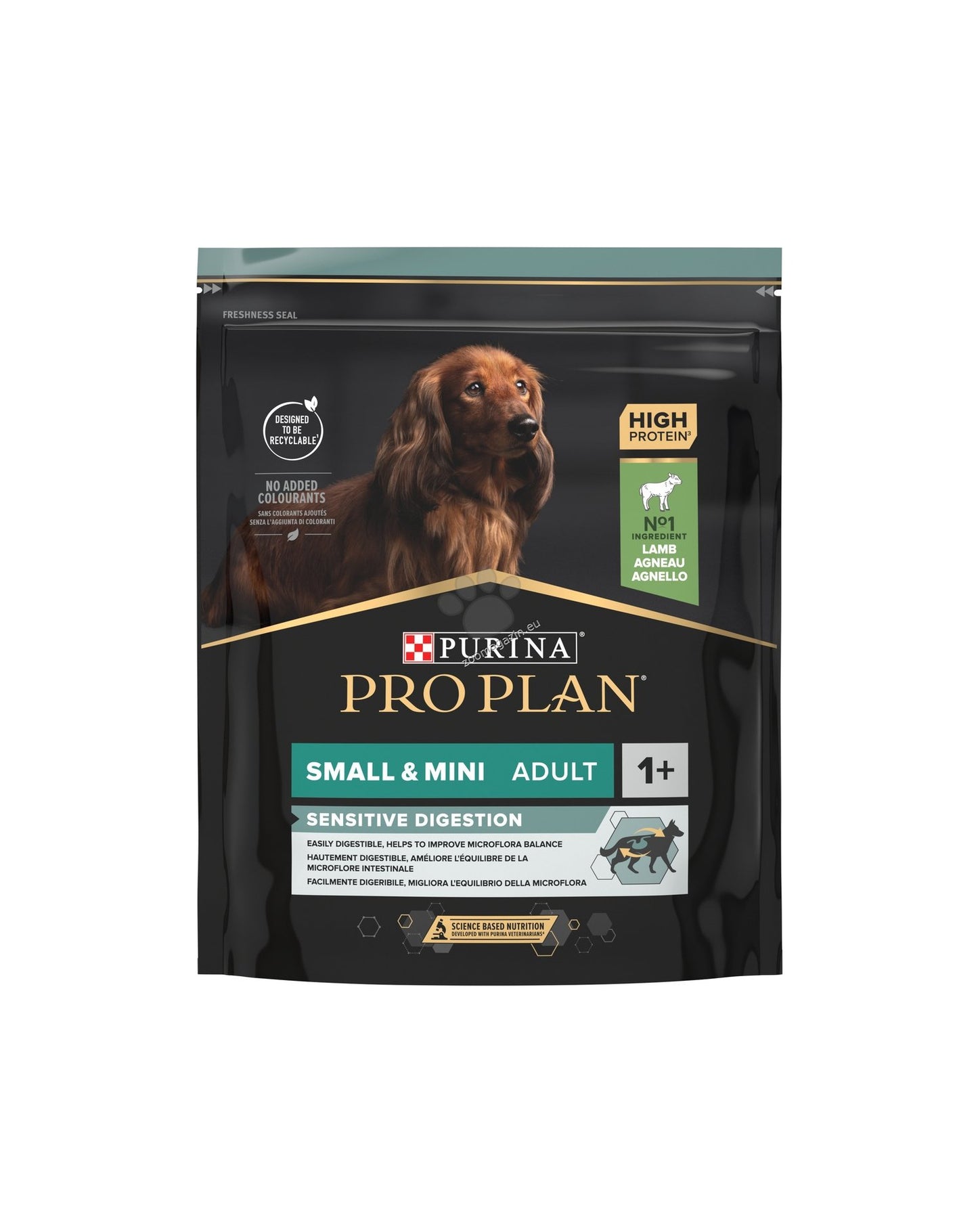 ProPlan Small&Mini Adult Sensitive Digestive - пълноценна храна за кучета с чувствителен стомах в зряла възраст от малки породи с агнешко месо 700гр