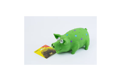 Stefo Latex Grunting Pig - латексова играчка 15 см, зелена