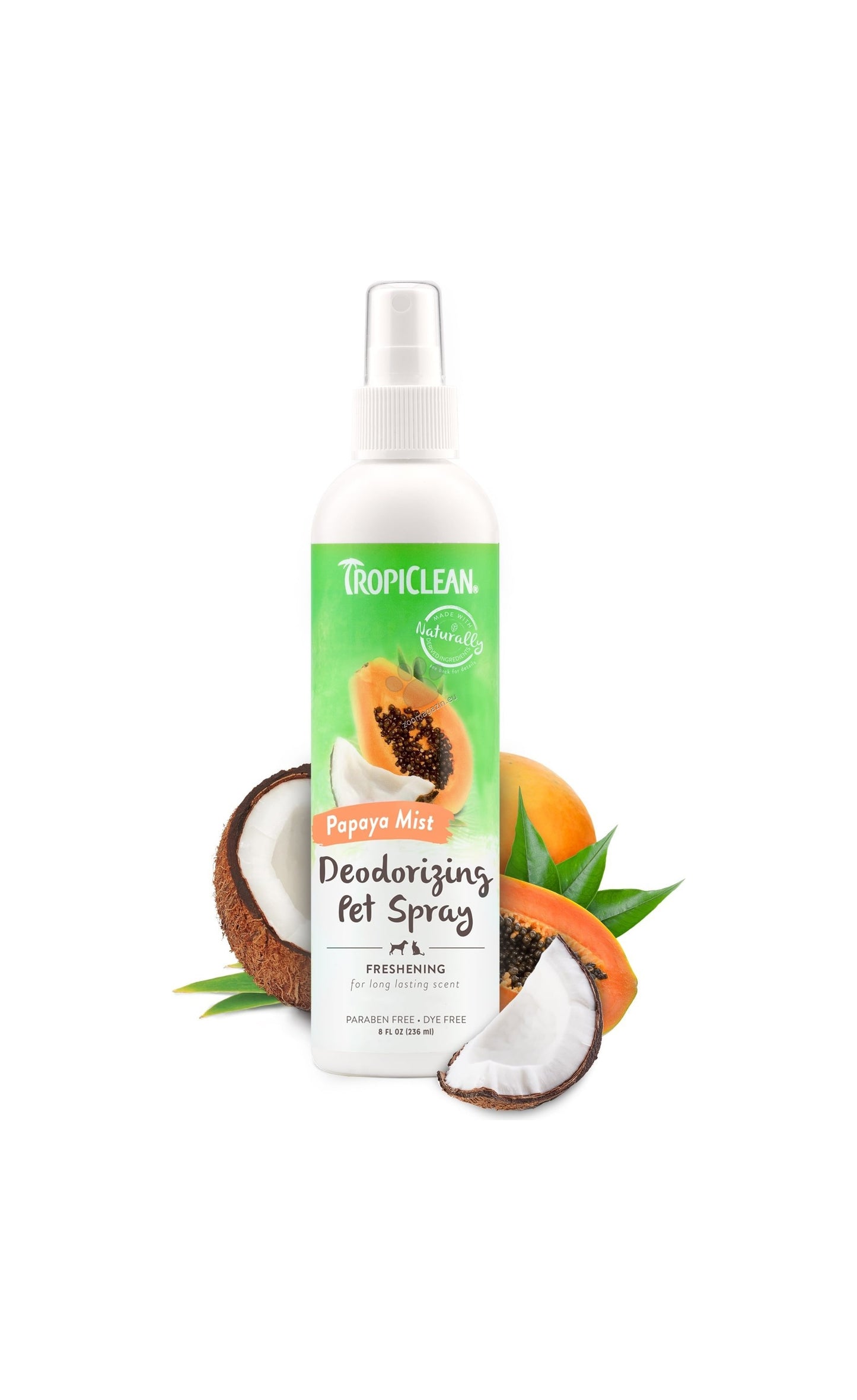 TropiClean Deodorising Spray Papaya and Coconut - дезодорант за кучета и котки 236 мл