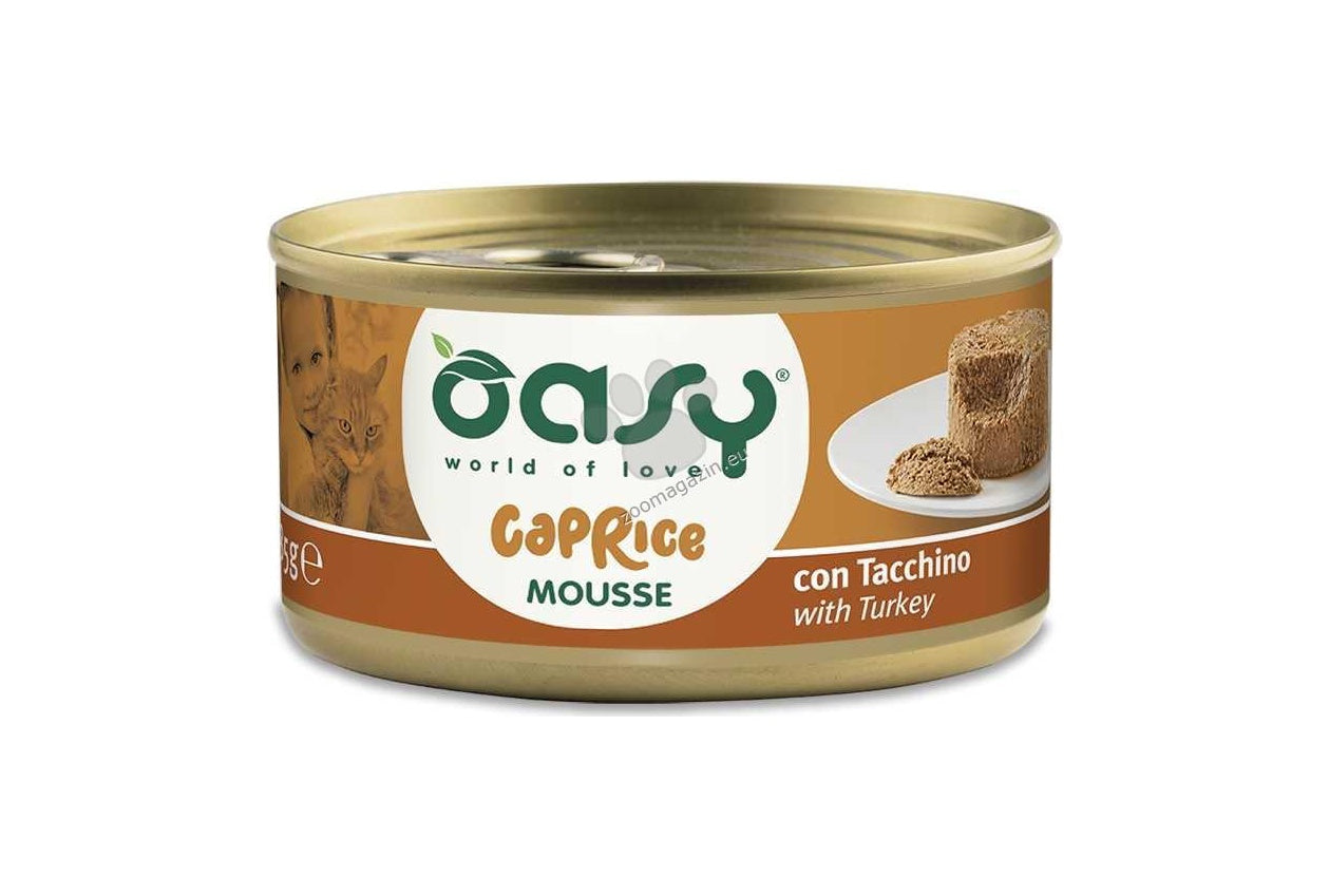 Oasy Caprice Mousse with Turkey - мус за котки с пуешко 85 гр.