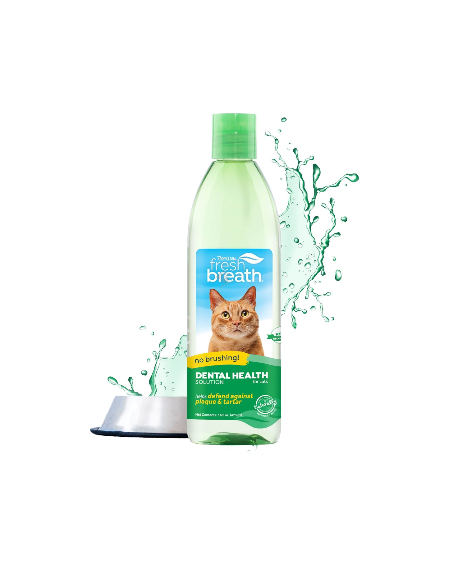 TropiClean Fresh Breath Dental Health Solution - разтвор за дентална хигиена при котки 473 мл