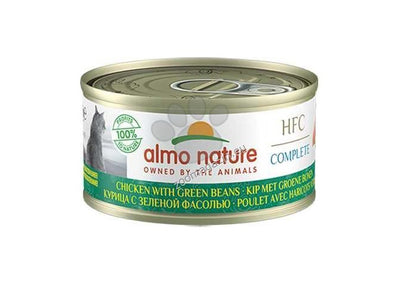 Almo Nature HFC Complete with Chicken and Green Beans - консерва за котки с пилешко и зелен боб 70 гр