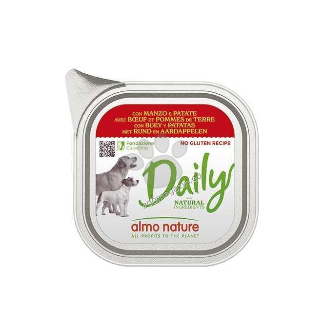 Almo Nature Daily with Beef and Potatoes - пастет за кучета с говеждо месо и картофи 100 гр
