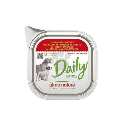 Almo Nature Daily with Beef and Potatoes - пастет за кучета с говеждо месо и картофи 100 гр