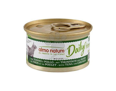 Almo Nature Daily Mousse with Tuna and Chicken - консерва за котки с риба тон и пилешко месо 85 гр