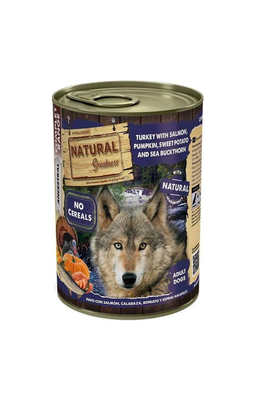 Natural Greatness Turkey with Salmon - с пуешко и сьомга, тиква и облепиха 400гр