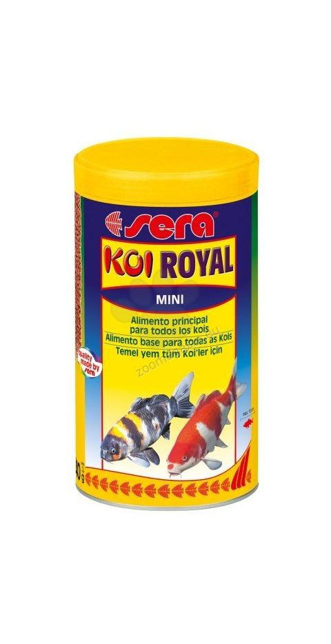 Sera - Koi Royal Mini - основна храна за млади кои и малки по размер езерни рибки 1000 мл.