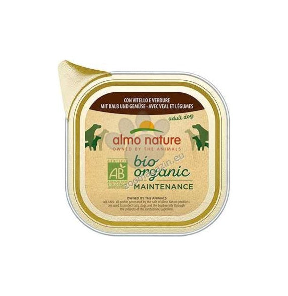 Almo Nature Bio Organic with Veal and Vegetables - пастет за кучета с телешко и зеленчуци 100 гр