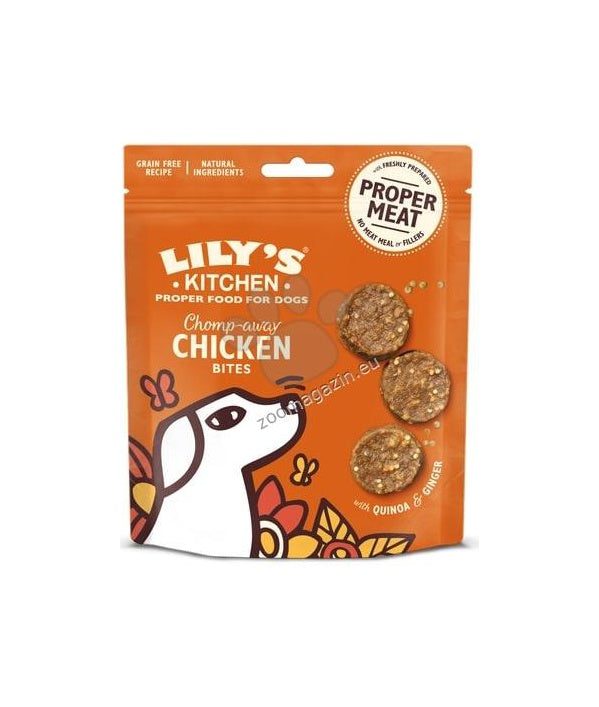 Lilys Kitchen Chicken Bites - хапки пилешко месо за кучета 70 гр