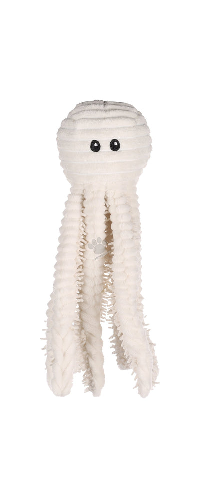 Flamingo Oktopus White - плюшена играчка за куче, 29 см.