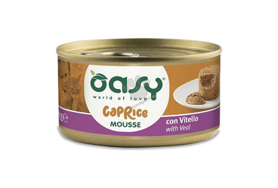 Oasy Caprice Mousse with Veal - мус за котки с телешко 85 гр.