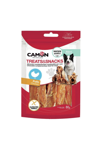 Camon Chicken Fillet Snack - лакомство за кучета с пилешко месо 80 гр