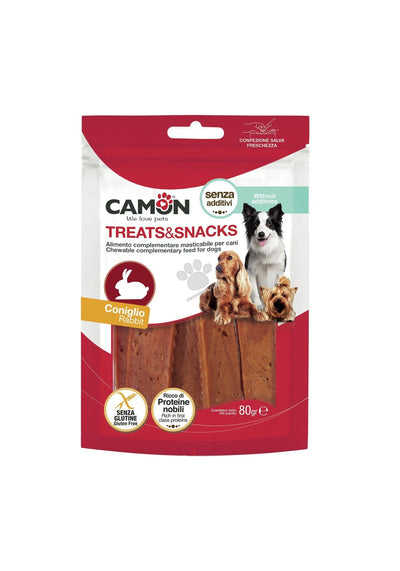 Camon Rabbit Jerky - лакомство за кучета със заешко месо 80 гр