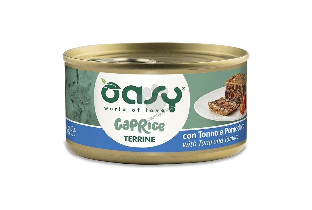 Oasy Caprice Terrine with Tuna and Tomato - терин за котки с риба тон и домати 85 гр.