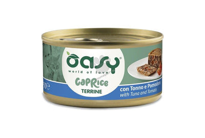 Oasy Caprice Terrine with Tuna and Tomato - терин за котки с риба тон и домати 85 гр.