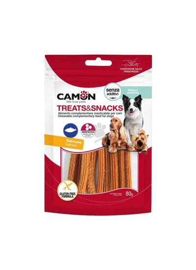 Camon Coiled Salmon Strips - лакомство за кучета със сьомга 80 гр
