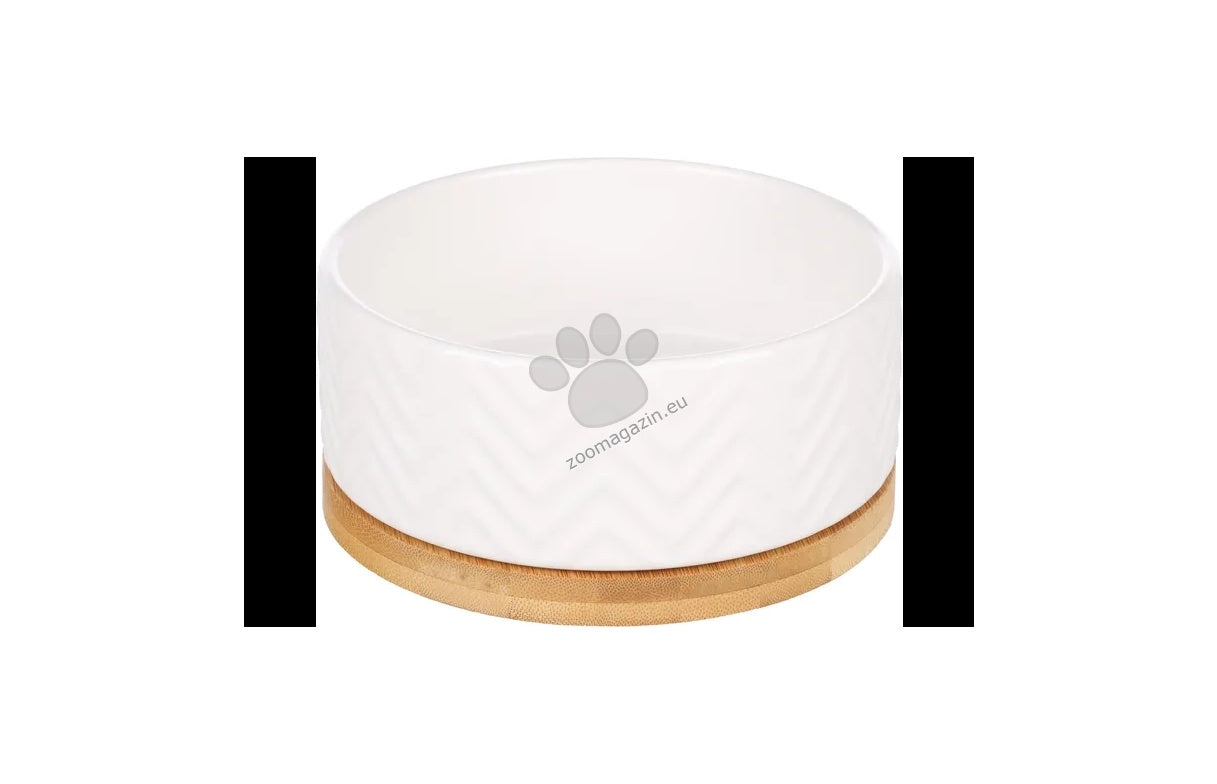 Flamingo Feeding and Drinking Bowl Round - керамична купичка за храна и вода 990 мл