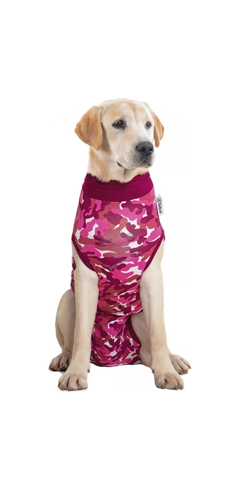 Suitical Recovery Suit Large Dog Pink - медицинска дрешка за кучета с дължина на гърба 55-69 см. розова