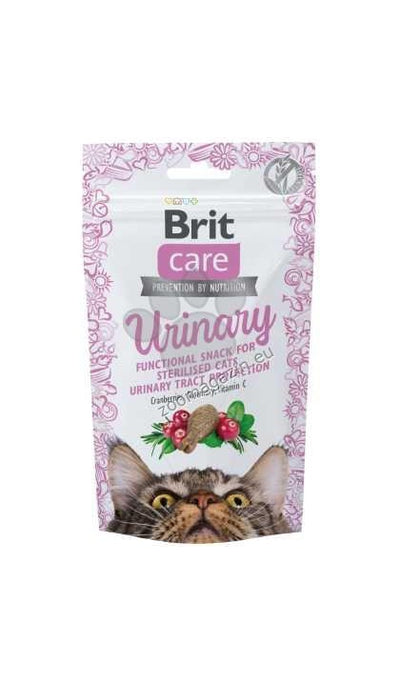 Brit Care Cat Snack Urinary - лакомства за кастрирани котки с боровинки и розмарин 50 гр