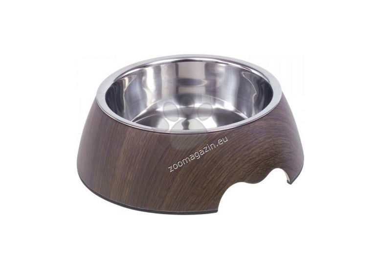 Nobby Melamine bowl DARK WOOD - купичка 700 мл.