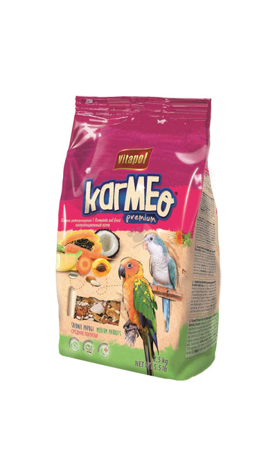 Vitapol Karmeo Premium complete food for medium parrots - пълноценна храна за средни папагали 2,5 кг